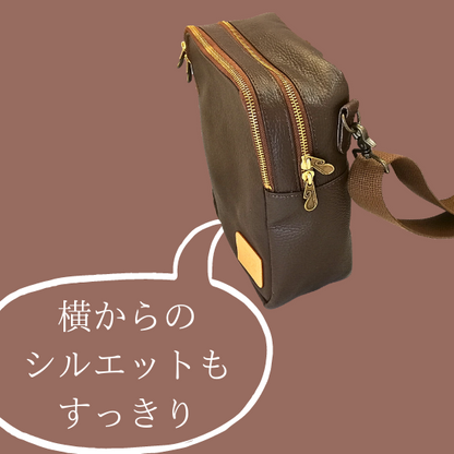 縦型ダブルジップショルダーバッグ【カスタムオーダー】