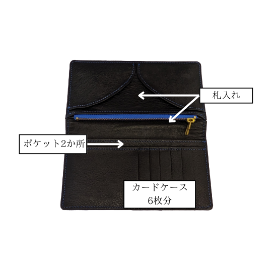 一万円サイズ　コンパクト長財布【カスタムオーダー】