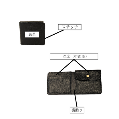 極みシンプル二つ折り財布【カスタムオーダー】