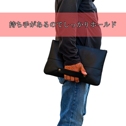 持ち手付きクラッチバッグ　A4サイズ【カスタムオーダー】