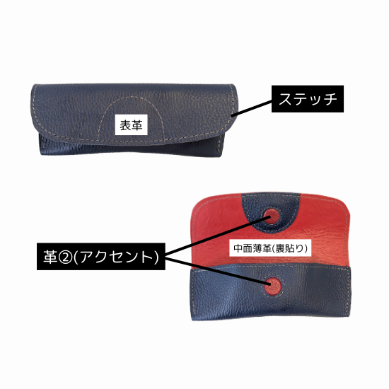 コンパクト眼鏡ケース　マグネット開閉タイプ【カスタムオーダー】